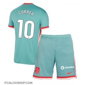 Atletico Madrid Angel Correa #10 Seconda Maglia Bambino 2024-25 Manica Corta (+ Pantaloni corti)